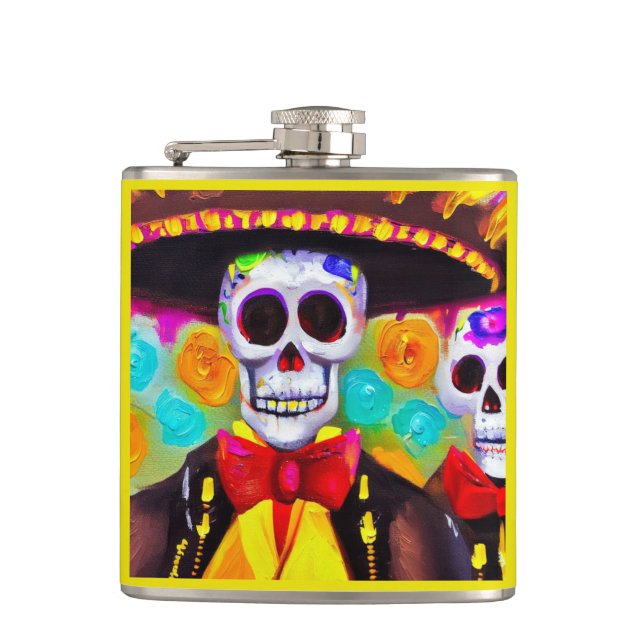 Day of the Dead Man 2 Flask (Front)