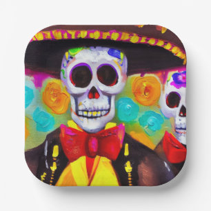 Day of the Dead Man 2 Paper Plates