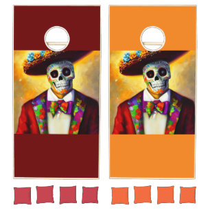 Day of the Dead Man (3) Cornhole Set