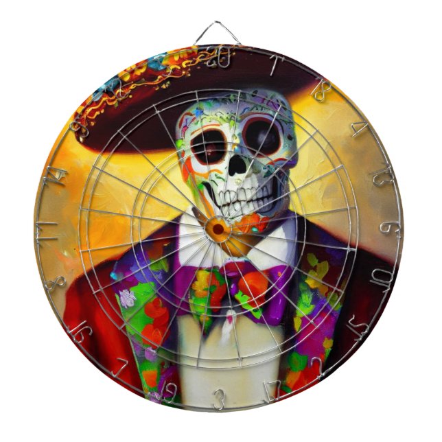 Day of the Dead Man (3) Dart Board (Front)