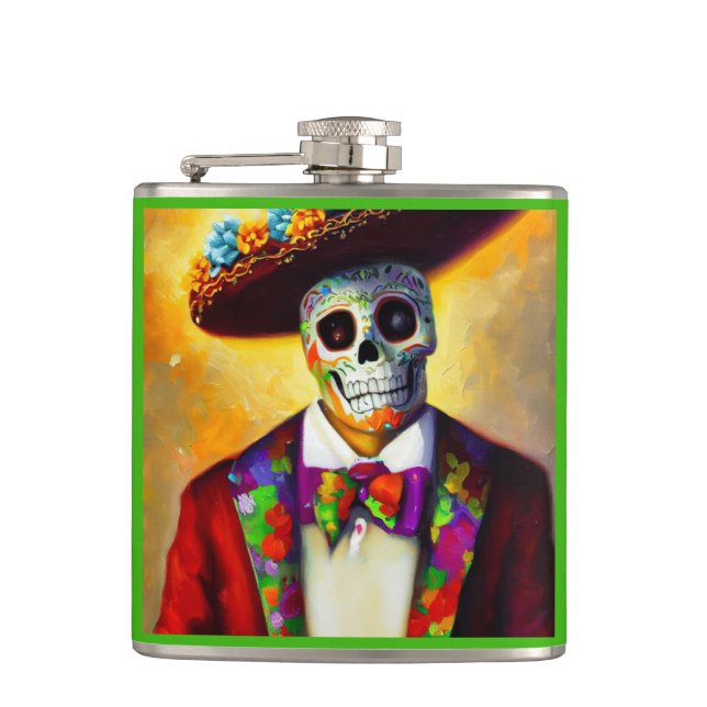 Day of the Dead Man 3 Flask (Front)