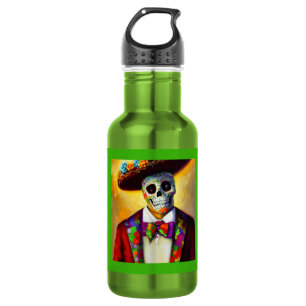 Day of the Dead Man 3 Stainless Steel Water Bottle