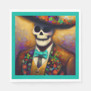 Day of the Dead Man 4 Napkins