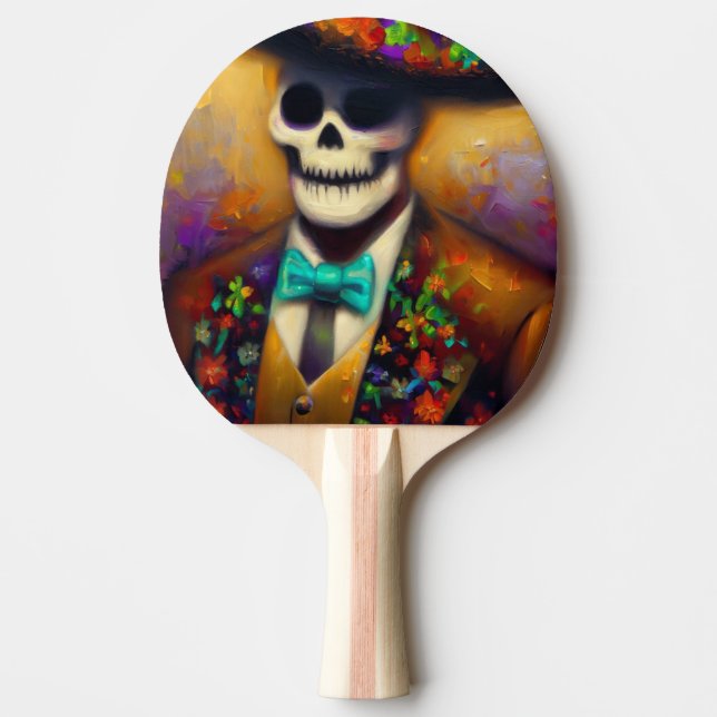 Day of the Dead Man (4) Ping Pong Paddle (Front)
