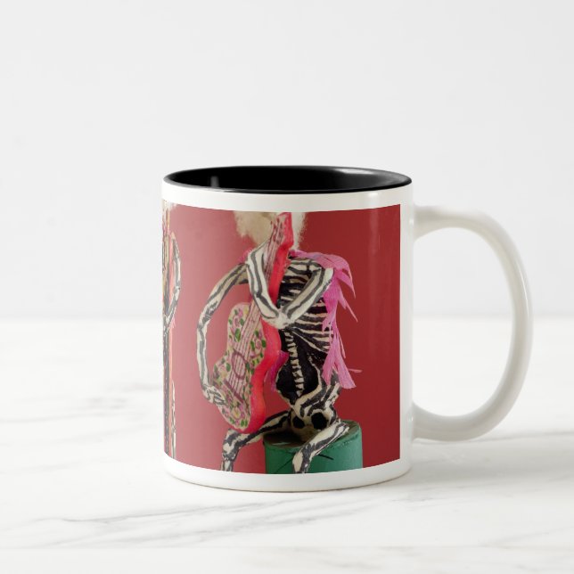 Day of the Dead: Mariachi, from Oaxaca Two-Tone Coffee Mug (Right)