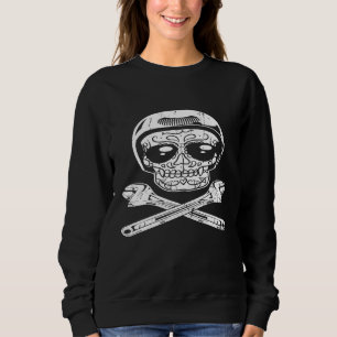Day Of The Dead Mechanic Clothing Men Dad Sugar Sk Sweatshirt