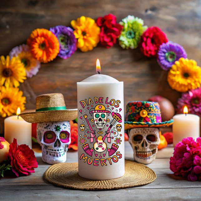Day of the dead, Memories that shine Pillar Candle (Creator Uploaded)