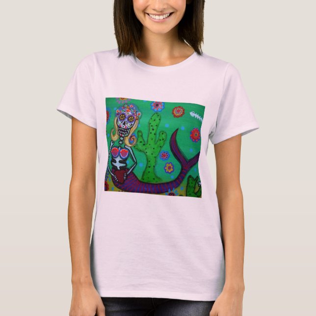 DAY OF THE DEAD MERMAID SHIRT (Front)