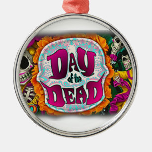 Day of the Dead Metal Ornament