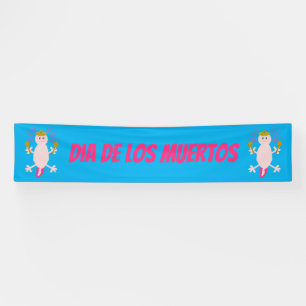 Day of the Dead Mexican Axolotl Custom Banner