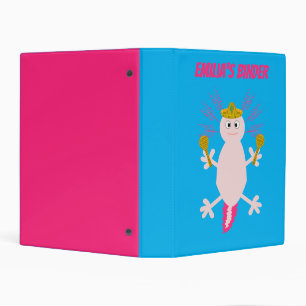 Day of the Dead Mexican Axolotl Custom Mini Binder