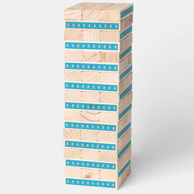 Day of the Dead Mexican Axolotl Custom Topple Tower (Assembled)