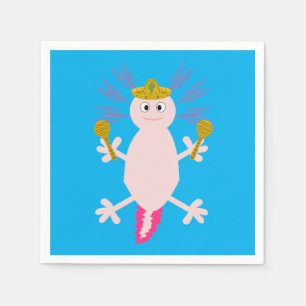 Day of the Dead Mexican Axolotl Napkins