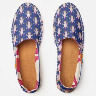 Day of the Dead Mexican Axolotl Patterned Espadrilles