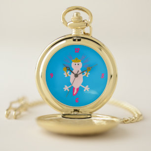 Day of the Dead Mexican Axolotl Pocket Watch
