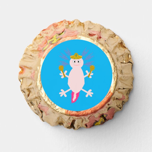 Day of the Dead Mexican Axolotl Reese's Peanut Butter Cups (Front)