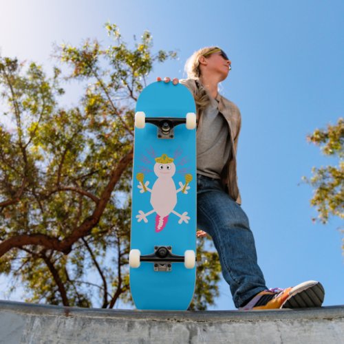 Day of the Dead Mexican Axolotl Skateboard