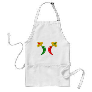 Day of the Dead Mexican Chilis Adult Apron