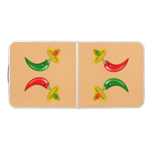 Day of the Dead Mexican Chilis Beer Pong Table