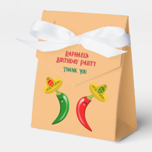 Day of the Dead Mexican Chilis Custom Favor Boxes