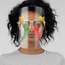 Day of the Dead Mexican Chilis Face Shield