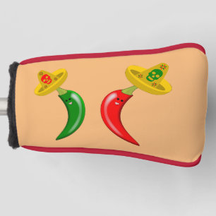 Day of the Dead Mexican Chilis Golf Head Cover