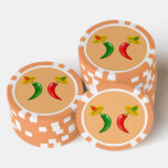 Day of the Dead Mexican Chilis Poker Chips