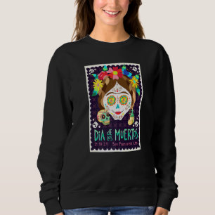 Day Of The Dead Mexican Halloween Calavera Sugar S Sweatshirt