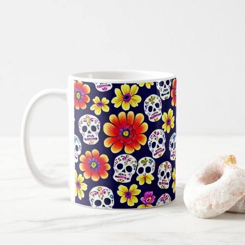 Day of the Dead Mexican mug