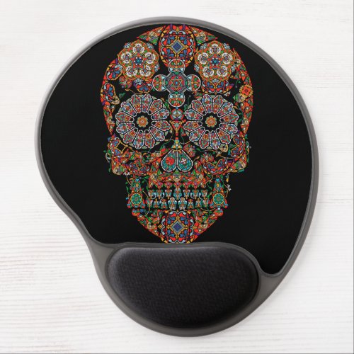 Day of the Dead Mexican Sugar Skull Gel Mouse Pad