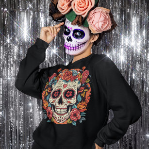 Day of the Dead Mexican Sugar Skull  Sweatshirt