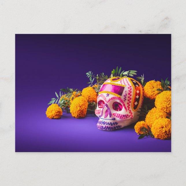 Day of the Dead Motif Postcard (Front)