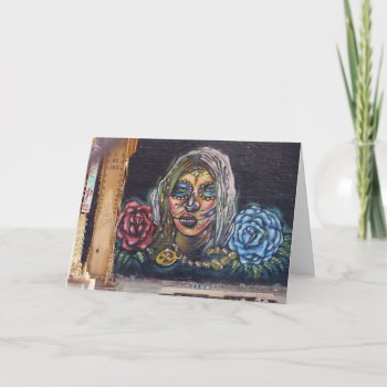 Day Of The Dead Mural Card by ShanChicago at Zazzle