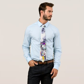 Day Of The Dead Neck Tie by ZAGHOO at Zazzle