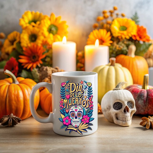Day of the dead, never forgotten mug (Creator Uploaded)