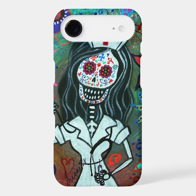 Day of the dead nurse painting Case-Mate iPhone case (Back)