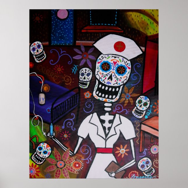 DAY OF THE DEAD NURSE POSTER (Front)