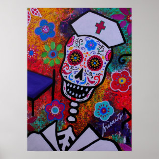 Day of the Dead Nurse Poster