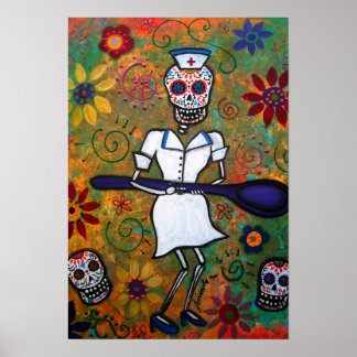 DAY OF THE DEAD NURSE POSTERS