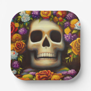 Day of the Dead Ofendra 5 Paper Plates