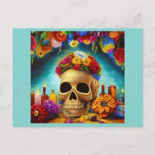 Day of the Dead Ofendra 6 Holiday Postcard