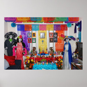 Day of the Dead Offering Display Poster