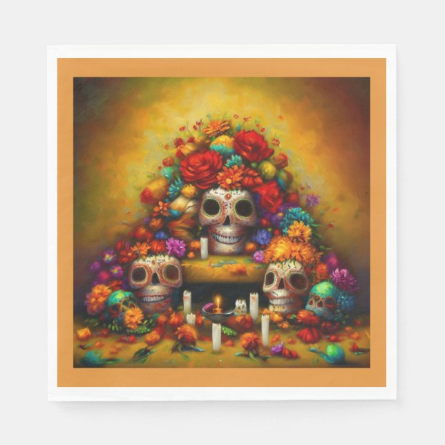 Day of the Dead Offrendas 1 Napkins (Front)
