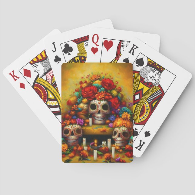 Day of the Dead Offrendas (1) Poker Cards (Back)