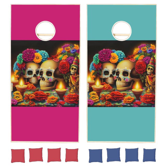 Day of the Dead Offrendas (3) Cornhole Set (Set)