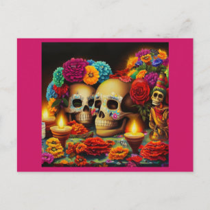 Day of the Dead Offrendas 3 Holiday Postcard