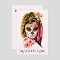 Day Of The Dead Or Hallowen Party Catrina Face Invitation