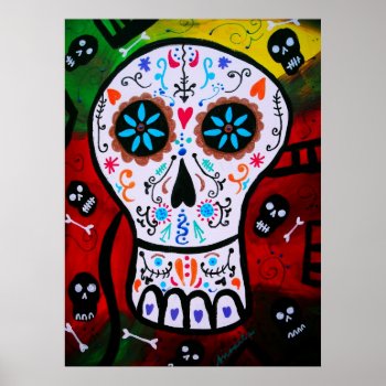 Day Of The Dead Painting Posters by prisarts at Zazzle