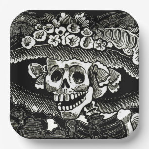 Day of the Dead Paper - José Guadalupe Posada Paper Plates
