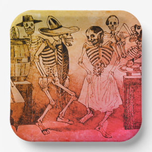 Day of the Dead Paper - José Guadalupe Posada Paper Plates